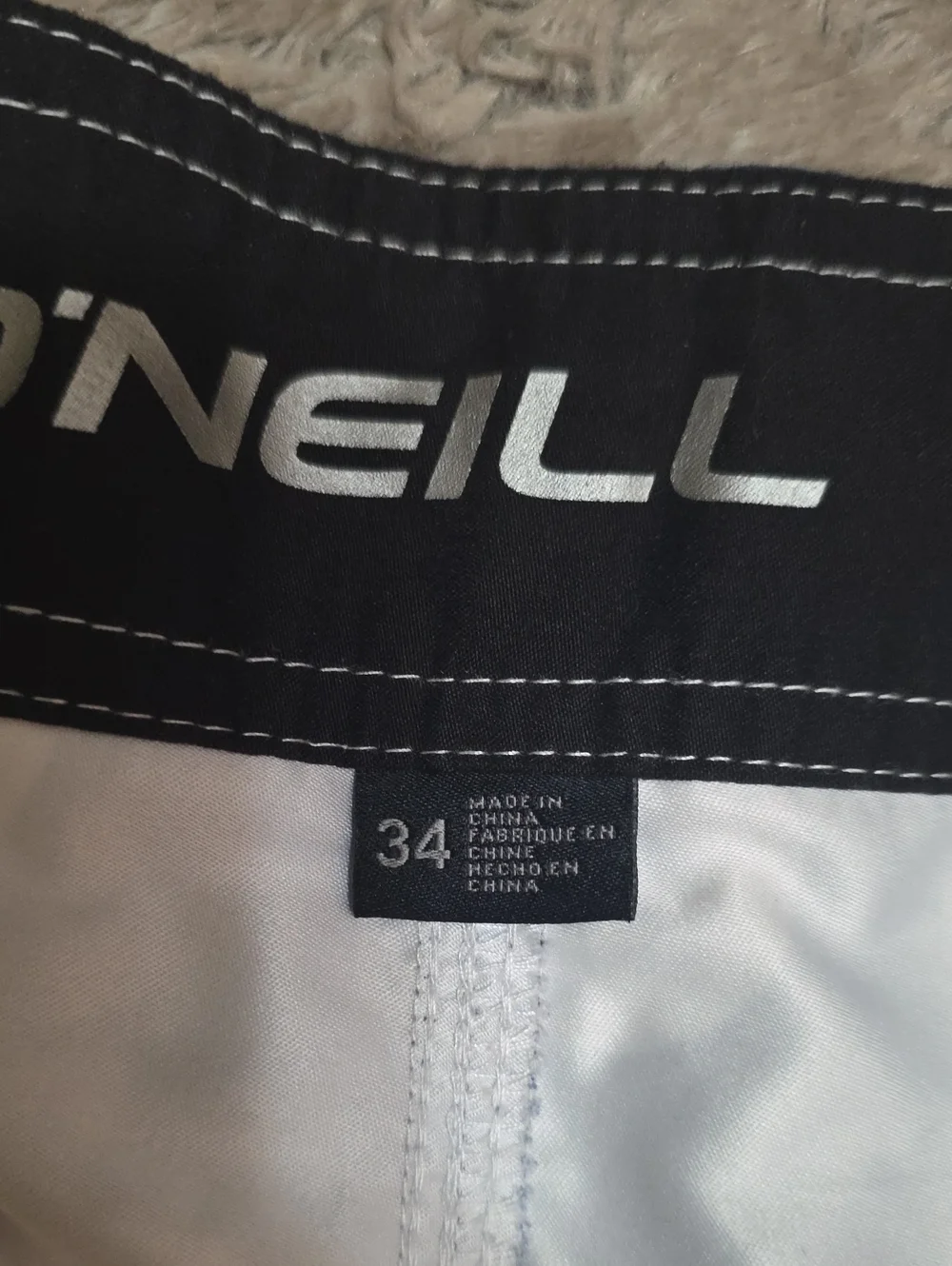 O'Neill Men's Red/White/Blue Flag Print Swim Shorts